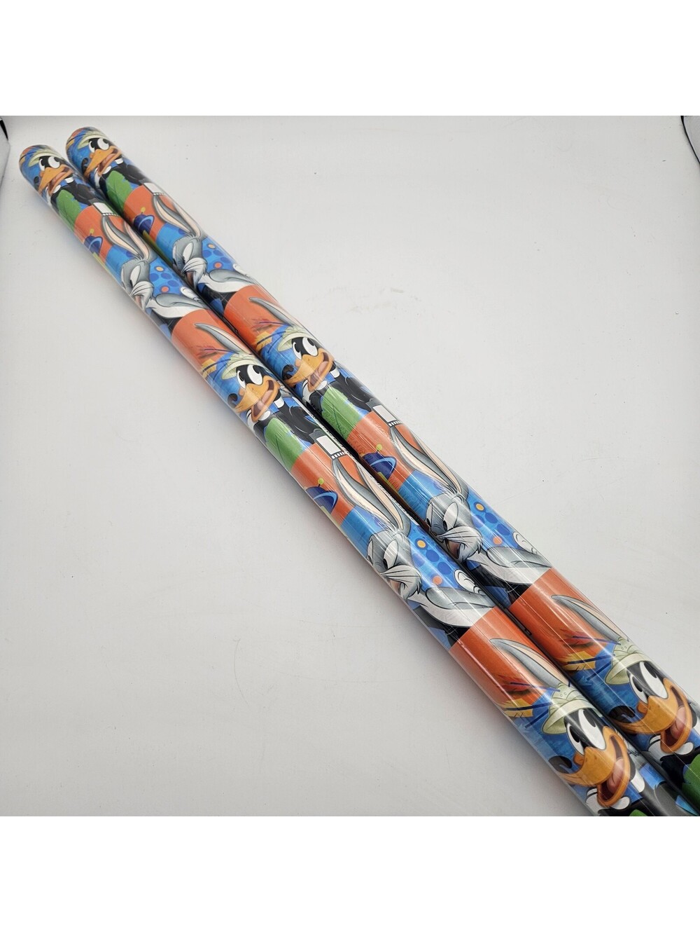 Vintage Hallmark Looney Tunes Back In Action Wrapping Paper 2 Rolls 15 Sq Ft Ea